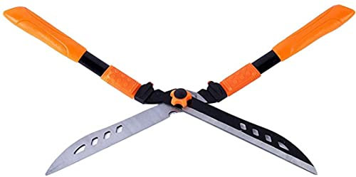 HODAGES Cisailles de Jardin Cisailles à Haies de Jardin pour Tailler Les Bordures Buis et buissons Cisailles à Haies avec poignée Confortable pour Tailler Les Fruits, Les Fleurs, Les Plantes (Orange)