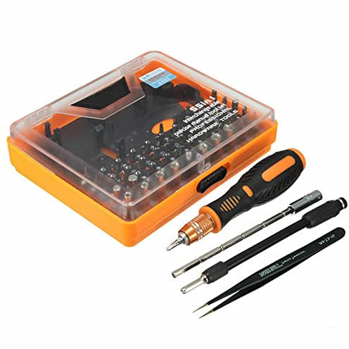Acofuns Herramienta de reparación del teléfono de la pinza del destornillador Torx de la precisión del multi-bit 53 en 1