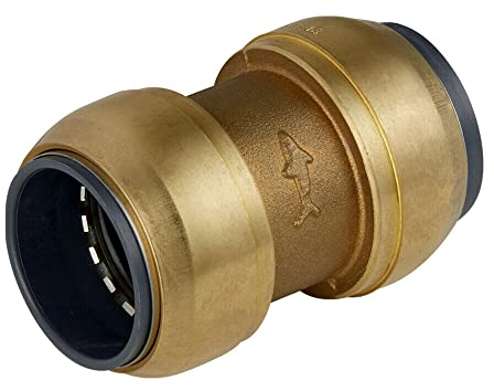 Druckluft-Rohr Schnell-Steckverbinder PEX-Rohr Schlauch Messing-Steckfitting SharkBite (gerader Verbinder (Sharkbite), 28 mm)