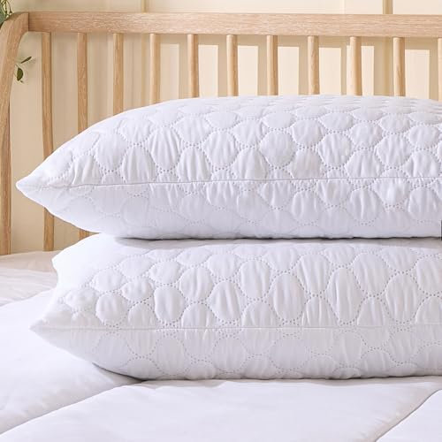 Slumberdown Pillows 2 Pack Hotel Quality – Firm, Plump Hypoallergenic Pillows for Back & Side Sleepers, Sleep Better. Feel Better