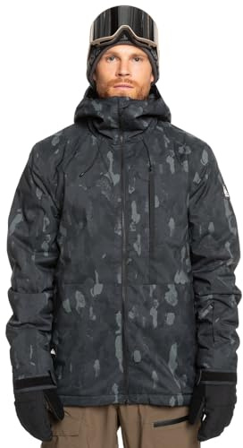 Quiksilver Snow Jacket Mission Printed JK Men Black XS