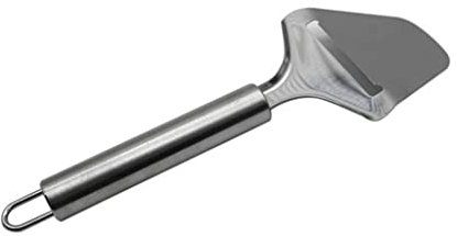 ArinkO Stainless Steel Cheese Grater and Slicer: A Versatile Silver Tool for Chocolate, Cake, Pizza, and More (21.5x3.1cm)