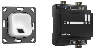 EKEY 203751 xLine Fingerprintset für Unterputzmontage, ohne Rahmen, Weiß