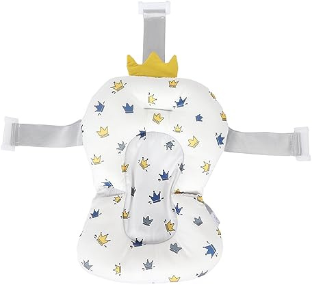 Cojín de Baño para bebé, Alfombrilla de Bañera Suave y Transpirable, Cojín de Apoyo para Baño de bebé, Almohadilla de Baño para bebé, Almohada de Bañera para bebé,Asiento de Bañera