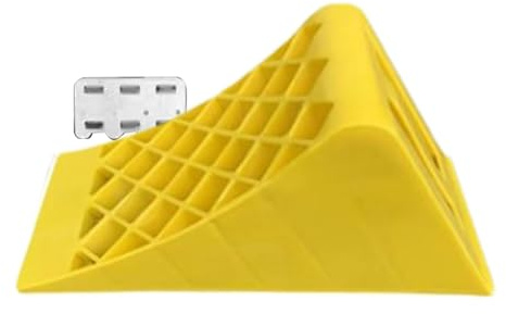 Cuñas De Ruedas Para Autocaravana - Cuña De Neumático Antideslizante, Tope De Coche Seguro Ruedas | Cuñas De Parada De Rueda De Coche De Seguridad Mejorada Para Vehículos, Cuña De La Rueda Para Cam