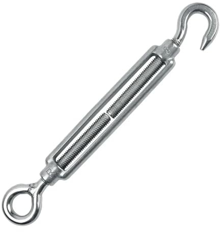 Turnbuckle,Turnbuckle Tensioner Turnbuckle Wire Tensioner Turnbuckle Catch 20Pcs 304 Stainless Steel Wire Rope Tensioner OC Type Marine Turnbuckle(M4)