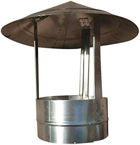 YUIIODL Schornsteinkappe, Kaminhaube, Dachhaube, Ofenrohr, Regenschutz, Schutzkappe, Abschlusskappe, Topfabdeckung, Lüftung, Kappe, Regenhut