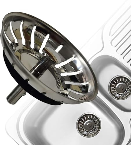 AONAT Küchenspüle Filter,abflussstopfen spüle stöpsel abflusssieb Wanne Sieb Ablauffilter Korb Sieb Abfall Stopfen-82mm