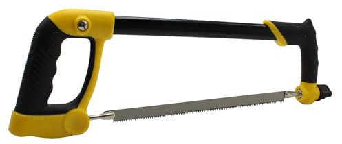 JDBrands 12 Hacksaw with 3 x 12in. / 300mm Carbon Steel Blades | 5TPI | 18TPI | 24TPI | for Proffesional & DIY