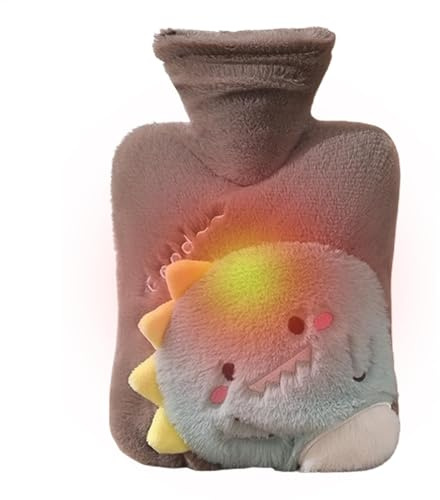 Lunaobrik Wärmflaschenbezug, Cartoon-Winter, 1000 ml, tragbares Heizkissen, großes Fassungsvermögen, Bettwärmer für Taille und Füße