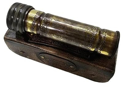 Kaléidoscope en laiton fait à la main, vintage maritime optique en laiton de collection, cadeau nautique