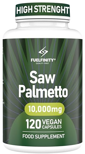 Tested Pure Saw+ | 10,000 mg Maximum Strength Serving | Fast Absorption 120 Capsules | One Ingredient | for Mens Health, Strength, Performance, Natural Supplement