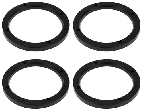 Briny River 4 Anillos Espaciadores para Altavoces de Coche de 6,5 con Adaptador Y Extensor de Soporte