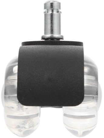 VILLCASE Ruote Girevoli per Mobili e Sedie da Ufficio 2 Pollici in Pu Trasparente Doppia Rotella, Silenziose e Resistenti, Accessori Pratici per Arredamento e Spostamento Facile