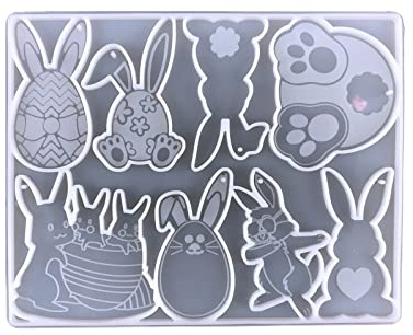 Molde grande de silicona con forma de huevo de Pascua 3D para caramelos, gelatina, cacao, bombas, hornear, Pascua, moldes de silicona para hornear resina epoxi