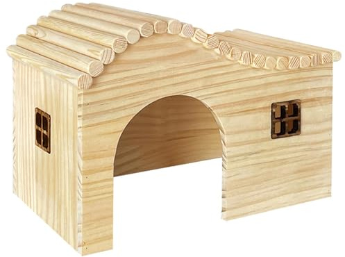 mophrati Hamster Nistkäfig Zubehör, kleines Haustierhaus, Burg, Platz zum Ausruhen und Knabbern, niedliches Hamsterhaus, Igel Kletterspielzeug, Spielzeug für Kleintiere