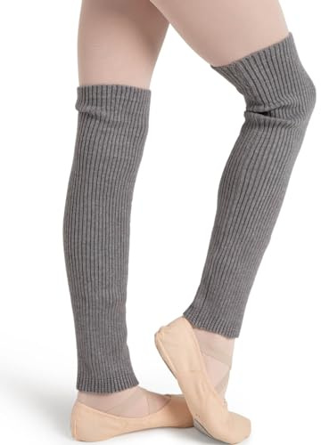 Capezio Big Girl's 18 Legwarmer Sockshosiery, Heather Grey, One Size