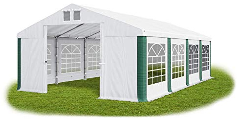 Das Company Tente de fête Blanc-Vert 5x8m l'epreuve de l'eau 580 g/m2 PVC Toit modulaire Construction Summer
