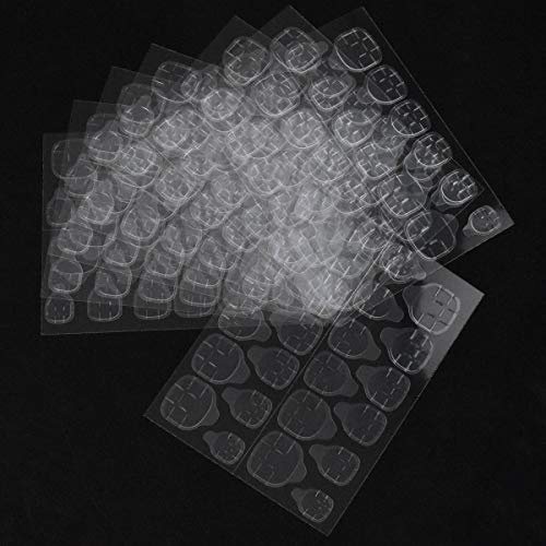 30 Blatt（720 Stück) Doppelseitiger Nagelkleber-Aufkleber Selbstklebende Transparent Jelly Gel Adhesive Tabs Nagelkleber für Kunstnägel Nagelstudiozubehör