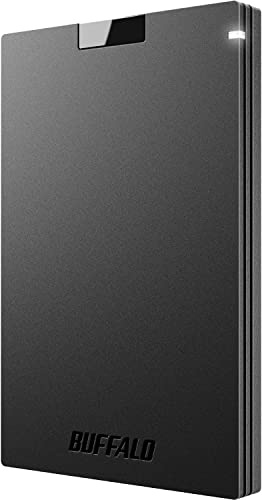 BUFFALO SSD esterno da 2 TB, compatibile con PS4/PS5/Windows/Mac, USB-C - USB-A - USB 3.2 - Unità a stato solido esterna - SSD-PG2.0U3B