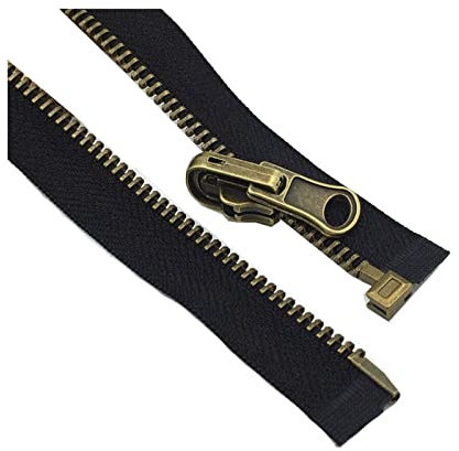 Juwaacoo 75/80/100/120/cm 5# Metallreißverschlüsse zum Nähen von Jacken, Mänteln, Wendereißverschluss, DIY-Kleidung, Nähzubehör, 75cm