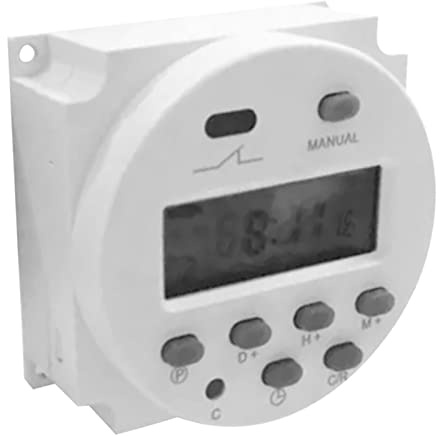 Reloj Digital de 12 V, Interruptor de Temporizador de CC Preciso Inteligente Multifuncional, Memoria de Apagado para Electrodomésticos