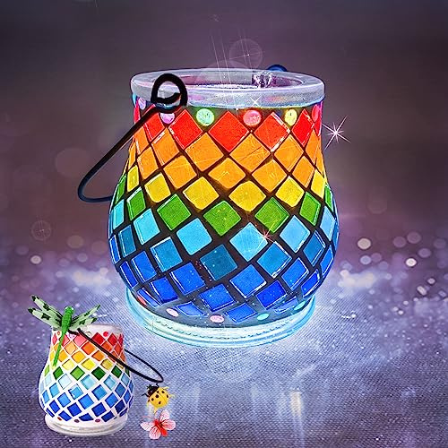 FORMIZON Kit d'artisanat de Lanterne, Créatif Jeux Bricolage Mosaïque Art, Kits D'artisanat Décoration pour Adultes Enfants Jouets, Idées Cadeaux