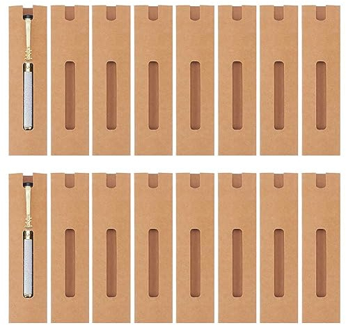 nbeads 50 Stück Kraftstift-Geschenkboxen, Burlywood Slip-In-Stift-Verpackungsbox Für Bleistift Kugelschreiber Füllfederhalter Und Büro-Schulbedarf, 15.5x4cm