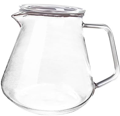 BESTonZON 1 Pc Jarra De Cristal Japonés Caliente Tetera De Estufa Tetera Retro Estufa Tetera Jarra De Agua Con Tapa Café Jarra De Leche Portátil Botella De Agua Vidrio Alto Borosilicato