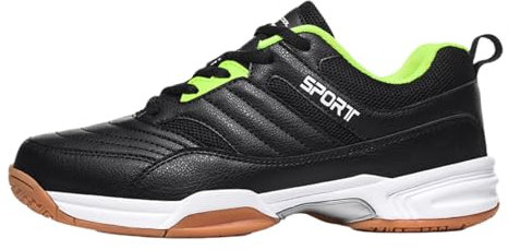 Viaoragiosa Volleyballschuhe,Atmungsaktiv Badminton Schuhe,Tischtennis Schuhe Herren,Badminton Schuhe rutschfest Hallenschuhe,Mehr Komfort Und Sicheren Halt/Unisex,Erwachsene Innenplatzschuhe