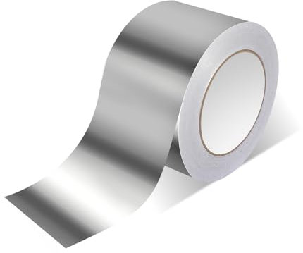 CUINIUNAID Aluminium Klebeband 75mm x 50m - Hitzebeständig, Wasserdicht, Alu Klebeband zum Versiegeln, Reparieren und Isolieren