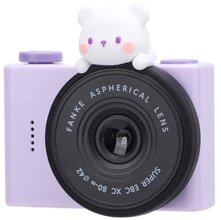 Digital Camera, 20MP Cute Camera for Girls, Front Rear Dual Cameras, Built in Filters, Portable Rechargeable Small Compact Camera with Lanyard for Kids Teens Adult