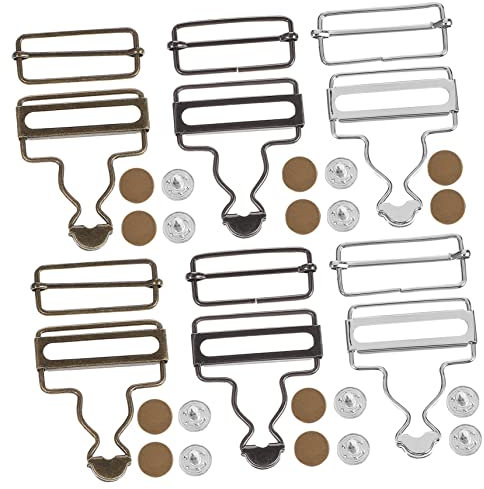 DIYEAH 6 Sets Kürbisschnallen Hosenträgerschnalle Und Knopf Aus Metall Latzhosenknöpfe Ersatz Für Jeanshosen Einfach Zu Verwenden