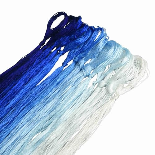 MINGGUXIUYI Maulbeerseide Stickgarn – Seidenfäden für Kreuzstich, chinesische Seide zum Weben, DIY-Schmuck & Handarbeitssets (70)