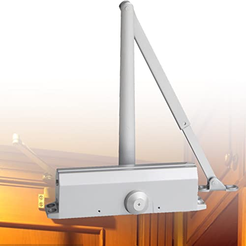 CHFYIJYHM Chiudiporta idraulico for sicurezza, chiudiporta apriporta a prova di fuoco for uso commerciale o domestico for porte interne 20-150 kg, larghezza porta 600-1300 mm