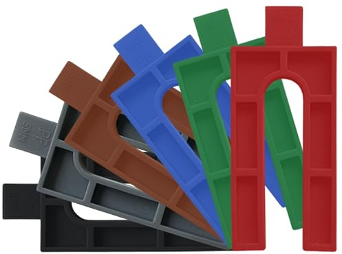 FinnsWorth | Type K Spacer - Square End Shims for DIY and Construction Projects | Plastic Frame Packers for Window & Door Fitting | 35 x 75mm | 100 Mix