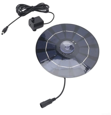 Bomba solar de fuente de 10 W, bomba solar para estanque, dispositivo de alimentación solar para un flujo de agua estable continuo para estanques de jardín, patios