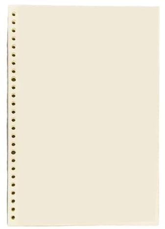 VMDVBNA notebook A5/B5/A4 Binder Loose Leaf Replaceable Inner Refill With Divider Metal Ring Journal For Student Office School Supplies(Blank Refill,A4)