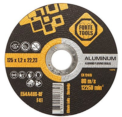Forte Tools Disque à tronçonner pour aluminium, 125 mm, extra fin