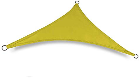 Takeashi 4x4x4m Voile D'ombrage Triangulaire Imperméable Voile Dombrage Filet D'ombrage Jardin Poids Léger Durable pour Voiture,Restaurant