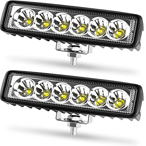 innislink LED Arbeitsscheinwerfer, 18W LED Zusatzscheinwerfer 12V 24V Auto Scheinwerfer IP67 Wasserdicht 6000K LEDs Strahler Auto für SUV Truck Traktor Offroad LKW - 2 Stück