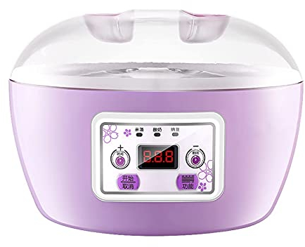 HMTE Yogurt Maker, eléctrico 1.5 Quart Frozen Yogurt Ice Cream Maker, hogar pequeño automático multifunción fácil de operar,A