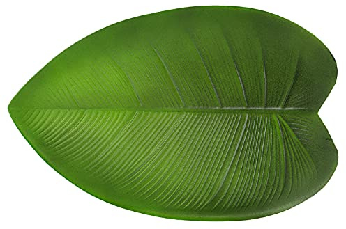 YANYUESHOP Set de Table Feuilles de Bananier Tropicales Artificielles, Napperon de Feuille de Faux Usine de Simulation EVA Décorations de Mariage à la Maison