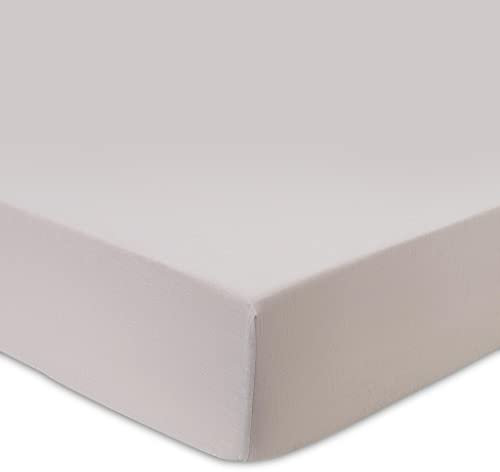 URBANARA Spannbettlaken Tolosa - 90x200x25 cm Natur Leinenbettwäsche Baumwollbettwäsche 50% Leinen & 50% Baumwolle Geeignet Für Jede Jahreszeit Bettwäsche Bettbezug Bettlaken