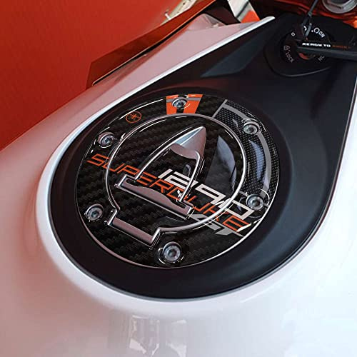 LABELBIKE 3D Motorrad Tankdeckelaufkleber kompatibel mit KTM | 1290 Super Duke GT 2016-2023, Harzschutz, Kratzfestigkeit, Dekoration