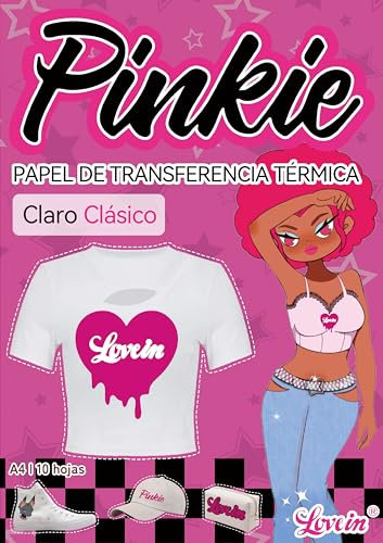 Papel de Transferencia térmica para Tejido Ligero,Apto para Impresora de Inyección de Tinta(10hojas,A4),Transper paper Transparente y natural-ES-Lovein-2-1.0-10
