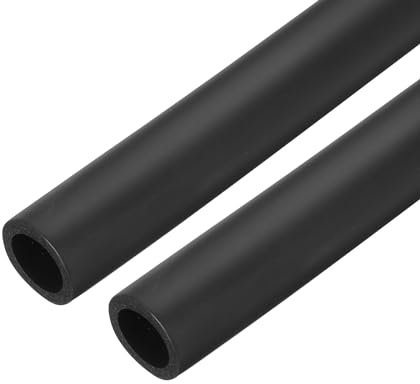 sourcing map Schaumstoffschlauch 2 x 1 m Rohrisolierung, 26 mm Innendurchmesser, 36 mm Außendurchmesser, Schaumstoff für Griffstütze, Schwarz