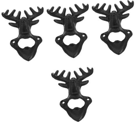 PRETYZOOM 4 Pz Apribottiglie Retrò Da Parete Appeso Al Muro Utensili Manuali Apriscatole Per Birra Gadget Apribottiglie Apri Birra Manuale Piccoli Strumenti Metallo Bibita