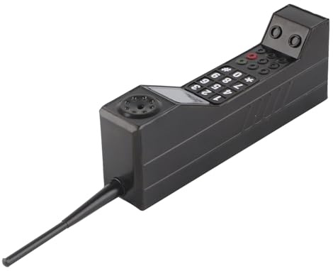 Cocoarm Vintage Cellphone, Brick Phone Prop Old School Phone Pagers and Beepers 90s Fake Phone for Home Living Room Decoration (Black)