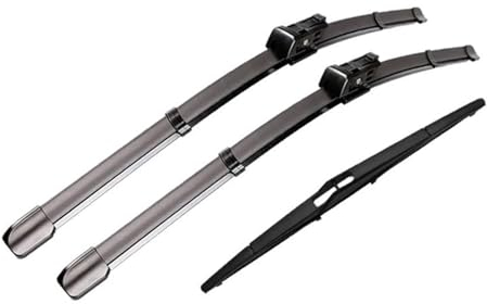 Scheibenwischer Für Vauxhall Für Opel Für Adam 2013-2019 Windschutzscheibe Auto Zubehör Vorne Hinten Wischer Klingen Auto Wischer Klinge Ersatzwischblätter(Color:Front Rear,Size:LHD)